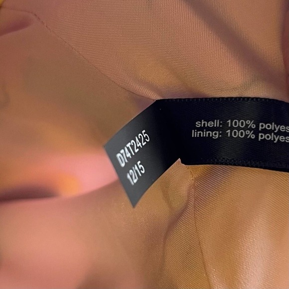 Nation LTD Dress Womens Size 12 Pink Blue Floral Sheath Short Sleeve Back Zipper - Picture 6 of 6